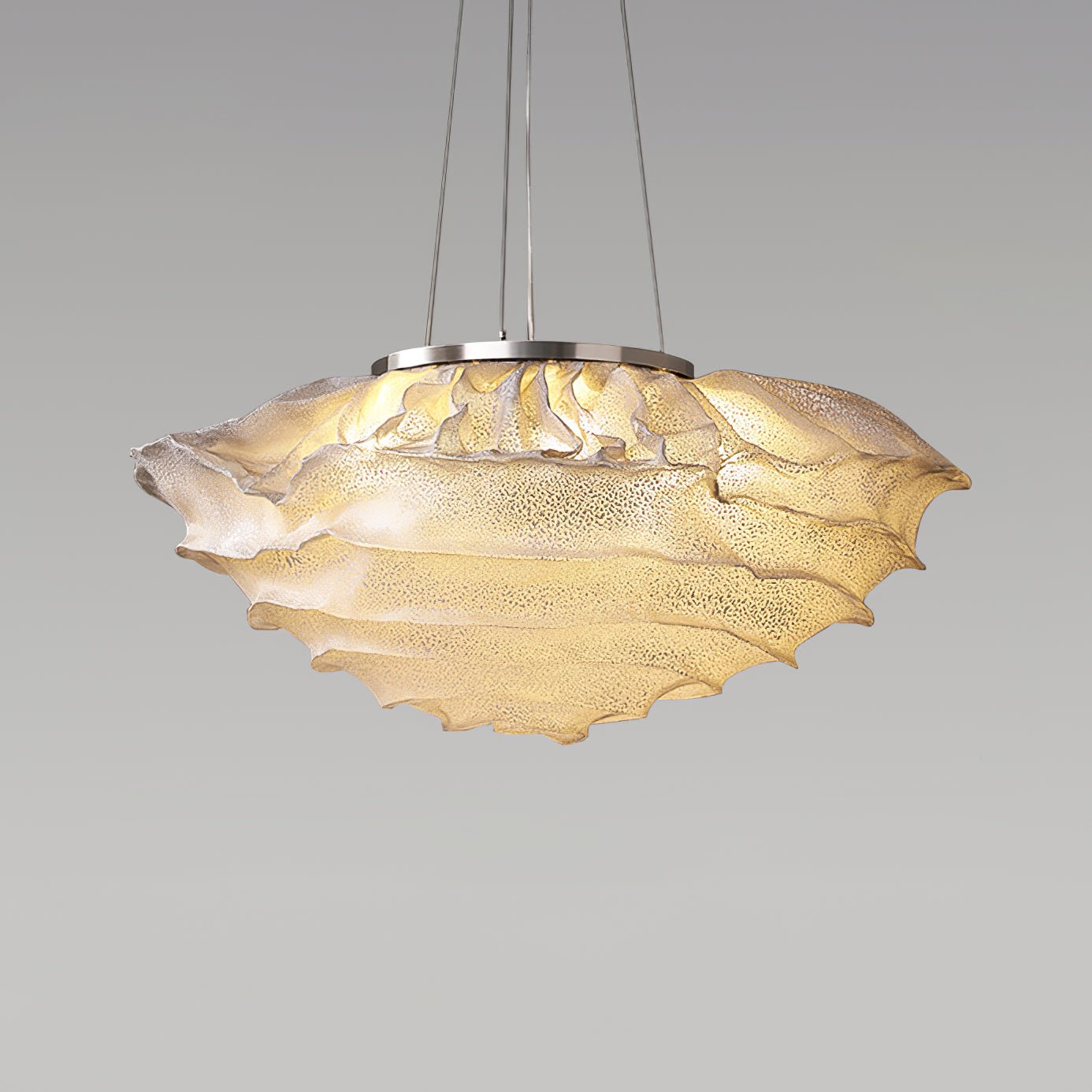 Opulent Cloud Pendant Light Dia 29.5″ x H 13.5″ / Dia 75cm x H 35cm / Stainless Steel & White Pendant light