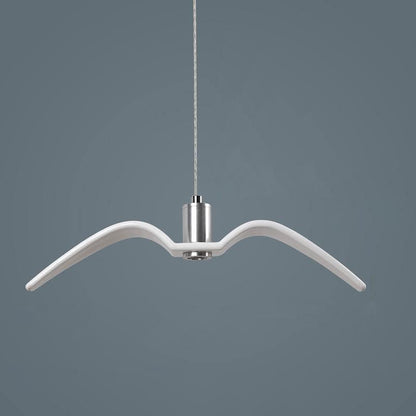 Seagull Resin Pendant Light Resin White Dia 38cm x H 13cm A / Warm Light Pendant light