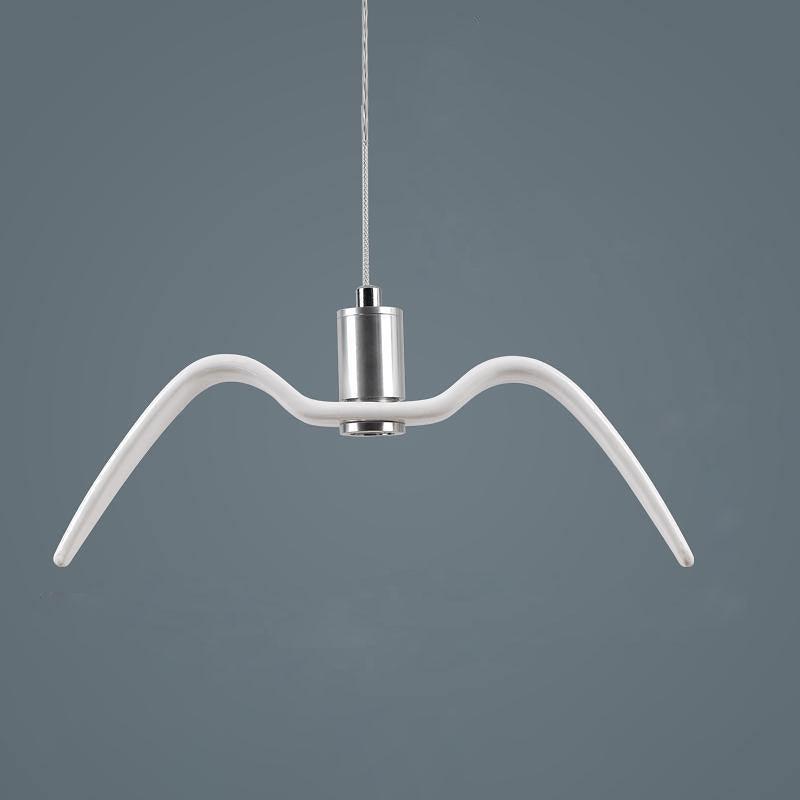 Seagull Resin Pendant Light Resin White Dia 32cm x H 16cm B / Warm Light Pendant light