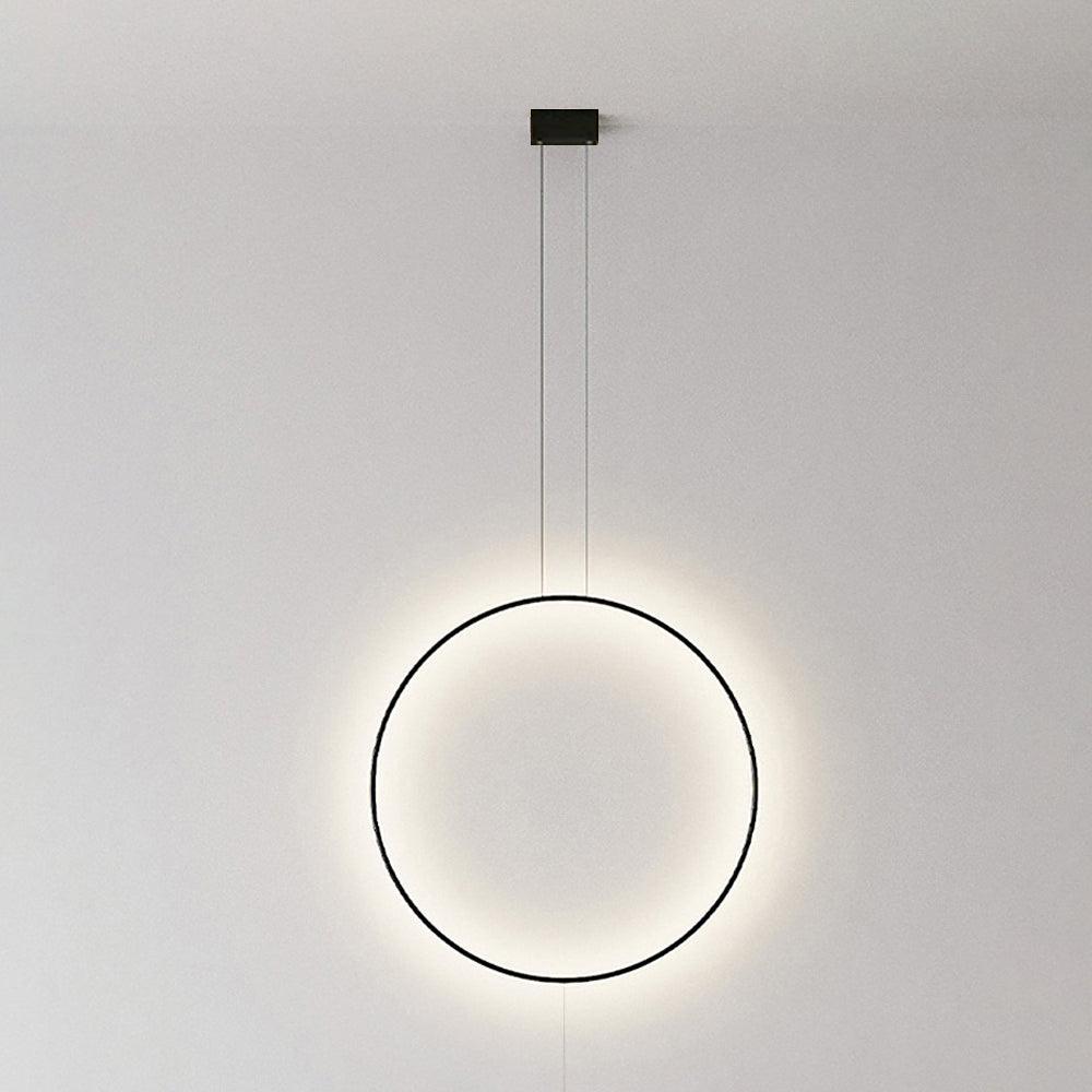 Nightfall Circle Pendant Light ? 15.7″ / Dia 40cm / Black / Warm Light Pendant light
