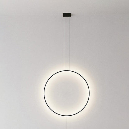 Nightfall Circle Pendant Light ? 15.7″ / Dia 40cm / Black / Warm Light Pendant light