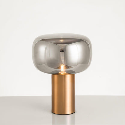 Noak Table Lamp Dia 11.8″ x H 16.1″/ Dia 30cm x H 41cm / Gold & Smoke Gray / US plug Table lamp