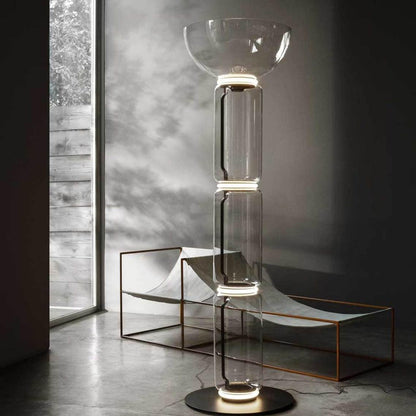 Bamboo Glass Floor Lamp Floor lamp