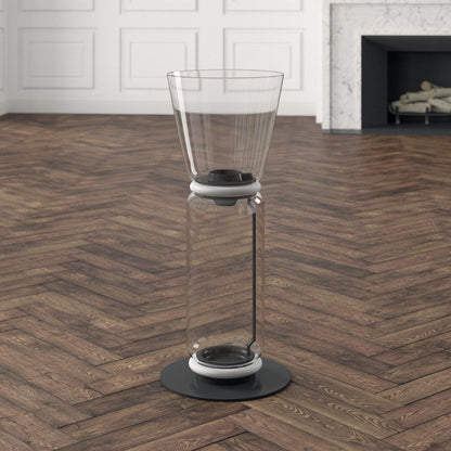 Bamboo Glass Floor Lamp Floor lamp
