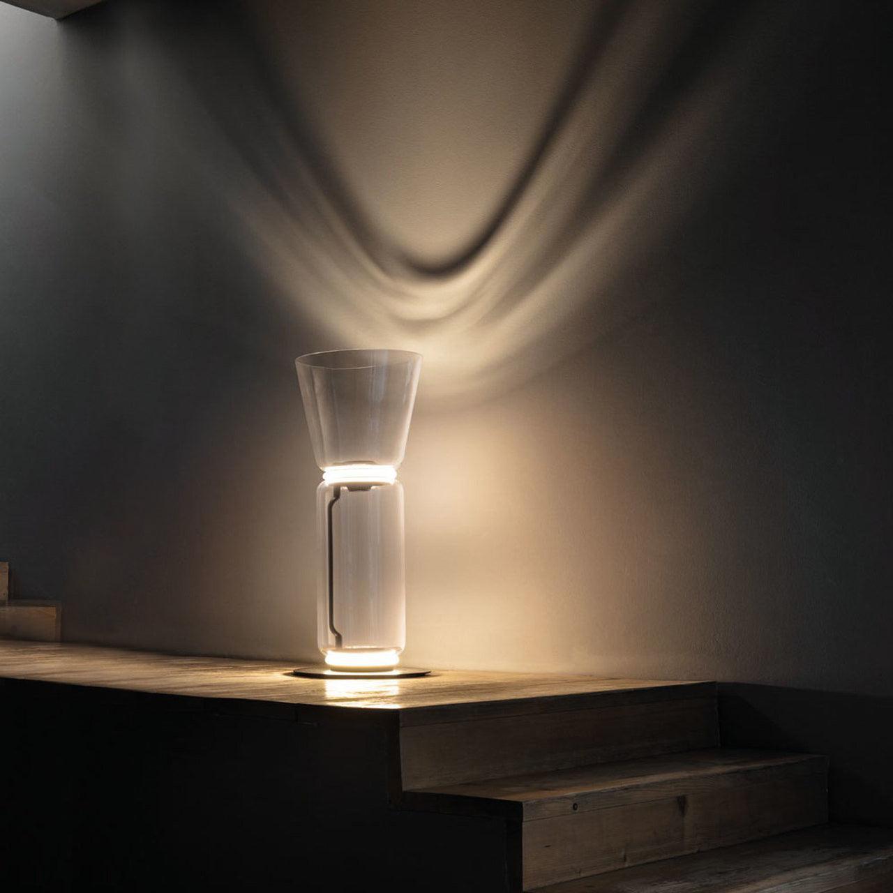 Bamboo Glass Floor Lamp Floor lamp