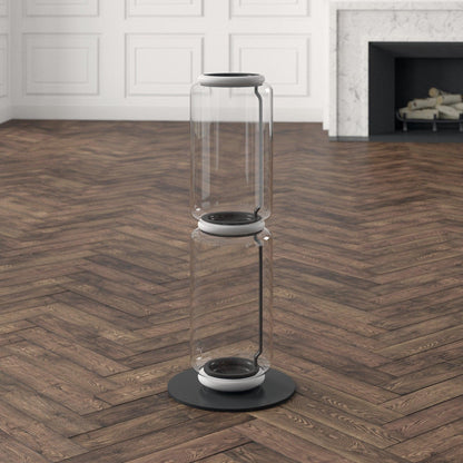 Bamboo Glass Floor Lamp Floor lamp