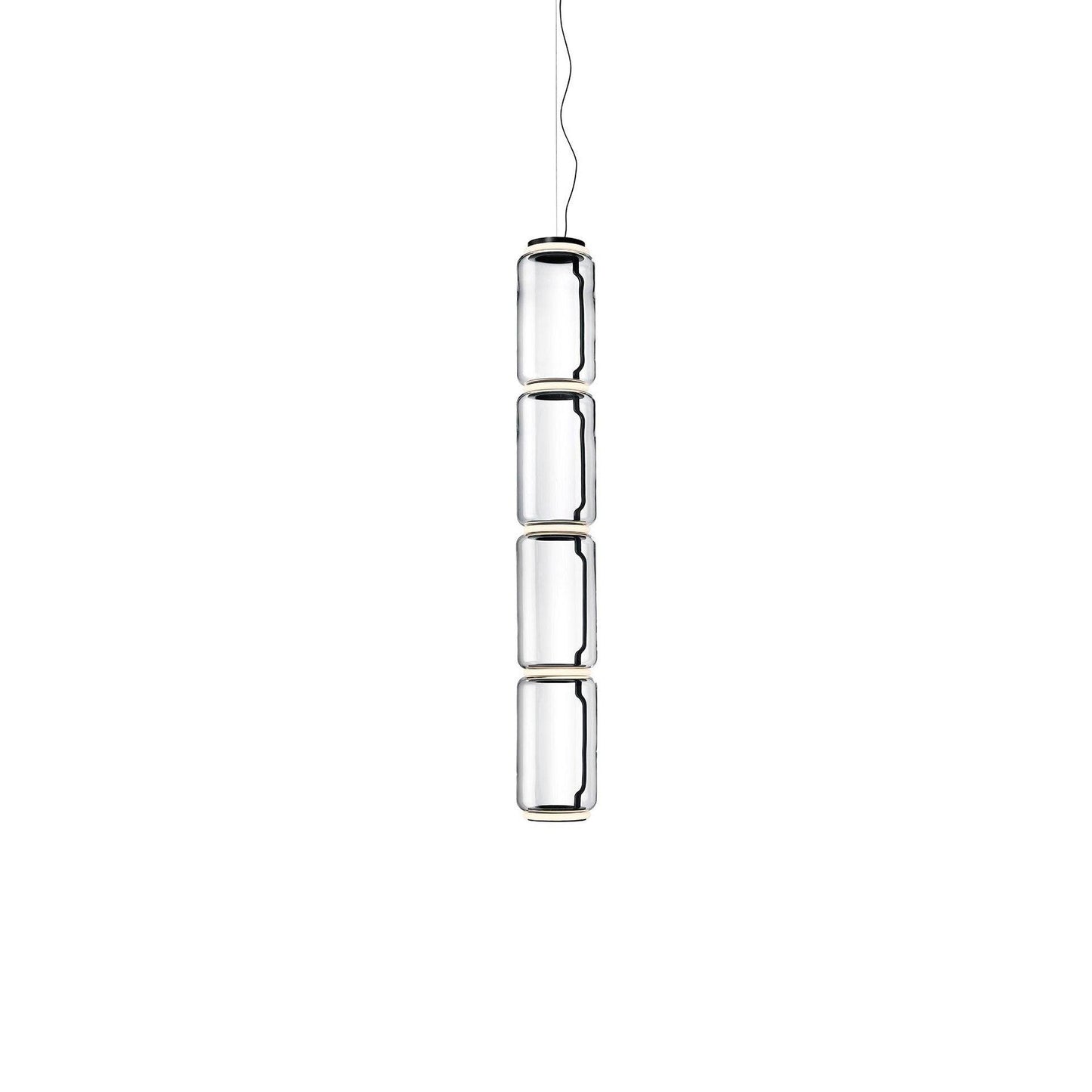 Cylindrical LED Pendant Light Dia 7.1″ x H 50.4″ / Dia 18cm x H 128cm / Warm Light 1001 Pendant light