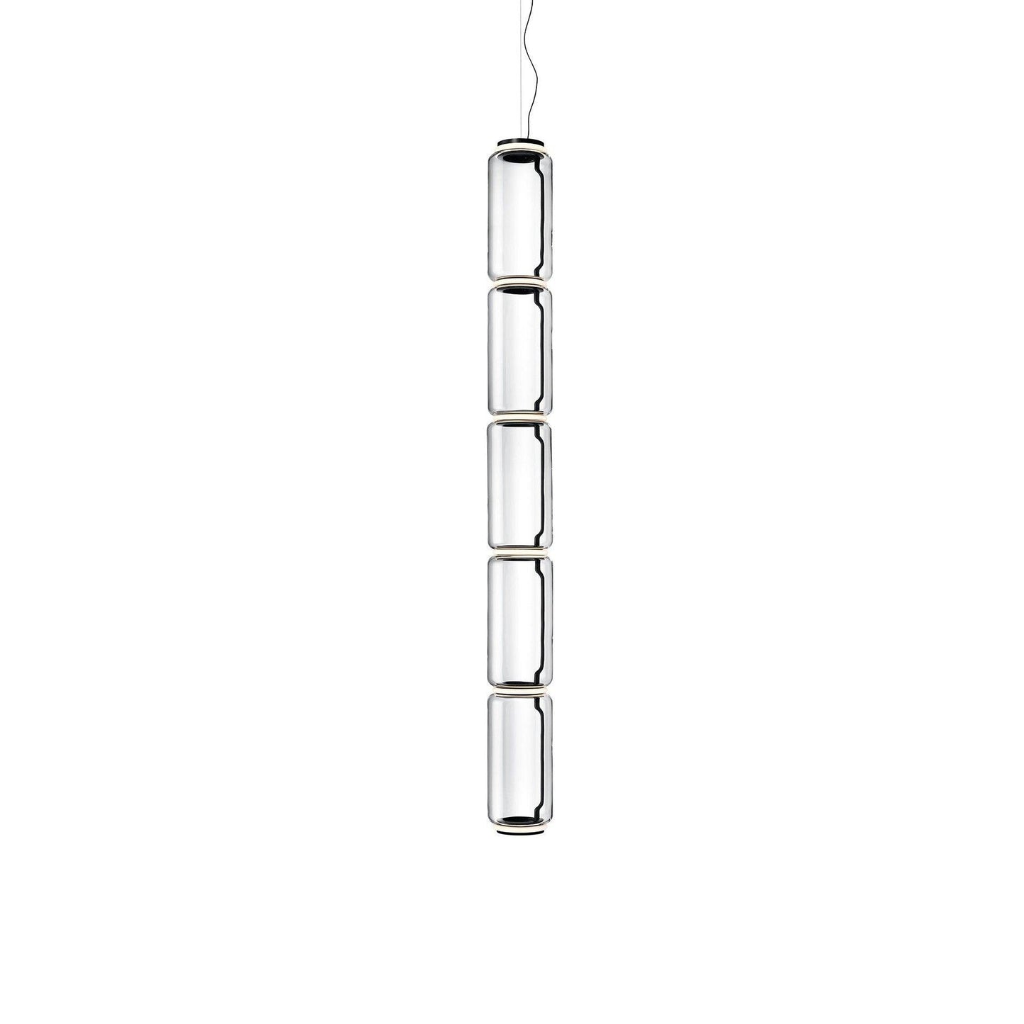 Cylindrical LED Pendant Light Dia 7.1″ x H 62.9″ / Dia 18cm x H 160cm / Warm Light 1001 Pendant light