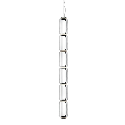 Cylindrical LED Pendant Light Dia 7.1″ x H 75.6″ / Dia 18cm x H 192cm / Warm Light 1001 Pendant light