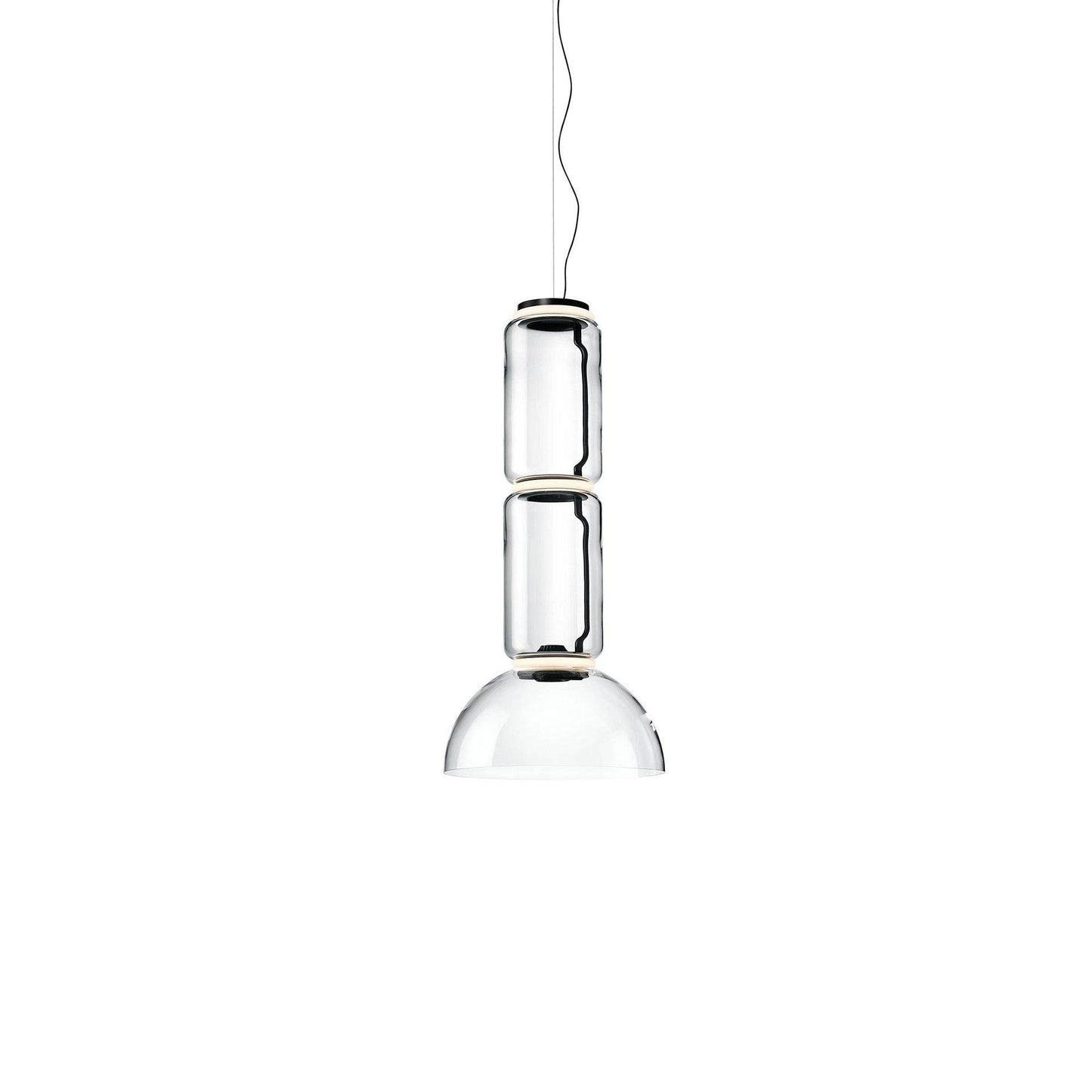 Cylindrical LED Pendant Light Dia 15.8″ x H 33.5″ / Dia 40cm x H 85cm / Warm Light 1001 Pendant light