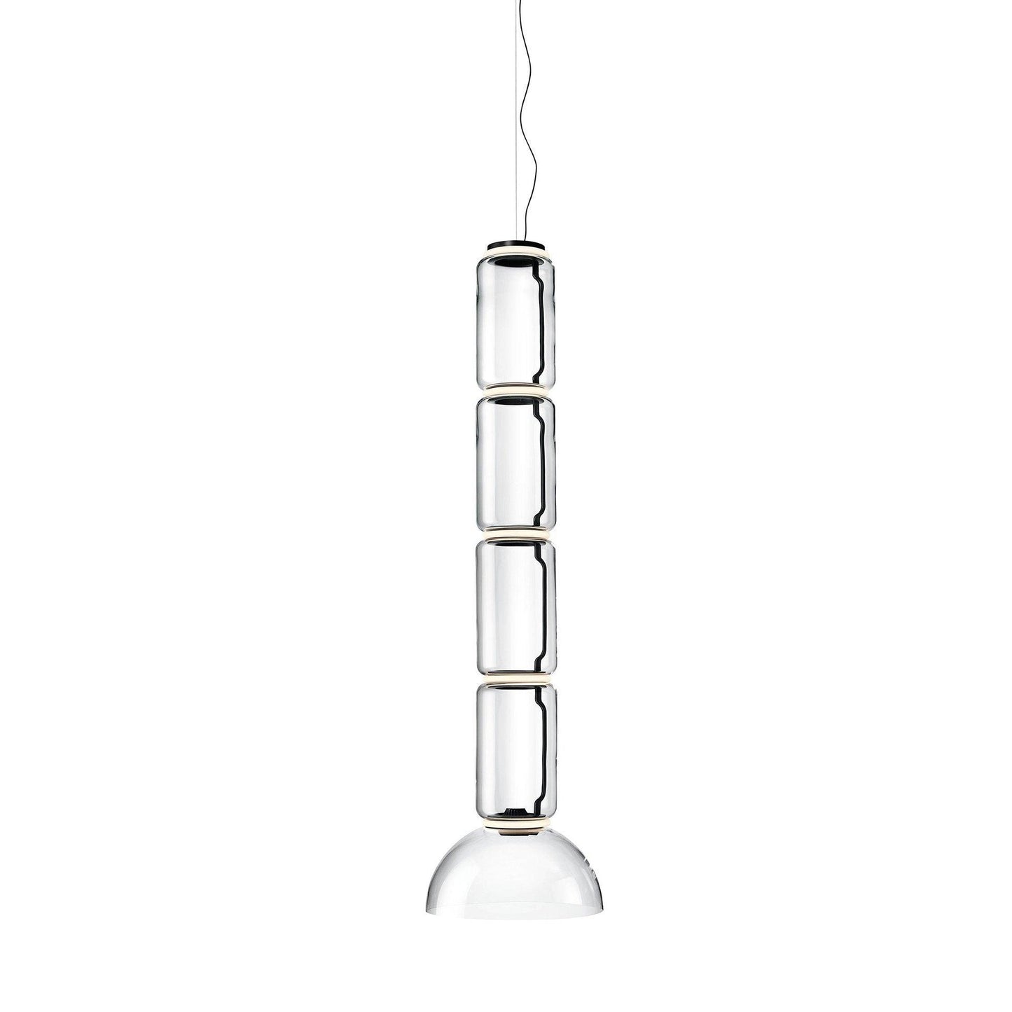 Cylindrical LED Pendant Light Dia 15.8″ x H 58.7″ / Dia 40cm x H 149cm / Warm Light 1001 Pendant light