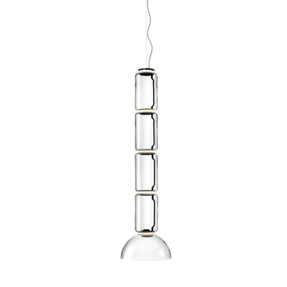 Cylindrical LED Pendant Light Dia 15.8″ x H 58.7″ / Dia 40cm x H 149cm / Warm Light 1001 Pendant light