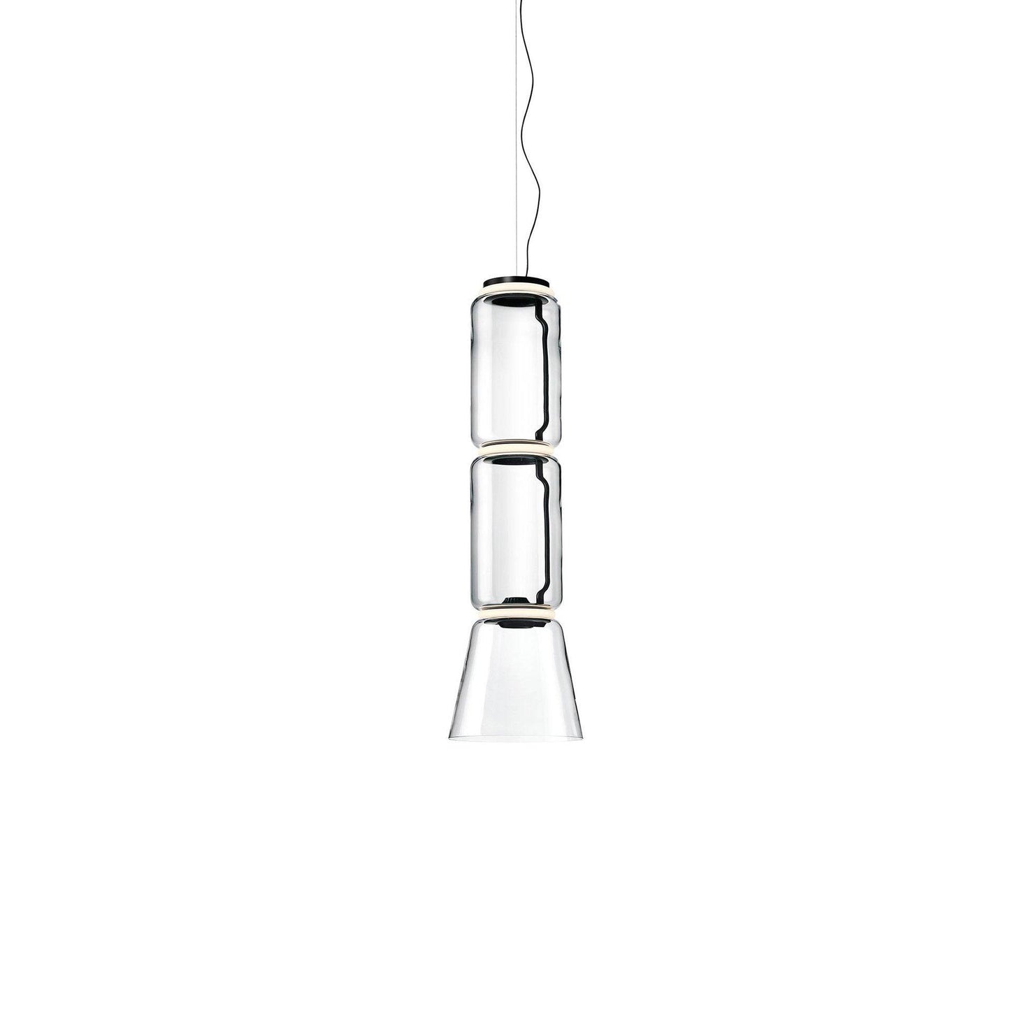 Cylindrical LED Pendant Light Dia 10.2″ x H 35.0″ / Dia 26cm x H 89cm / Warm Light 1001 Pendant light