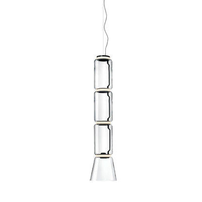 Cylindrical LED Pendant Light Dia 10.2″ x H 47.6″ / Dia 26cm x H 121cm / Warm Light 1001 Pendant light