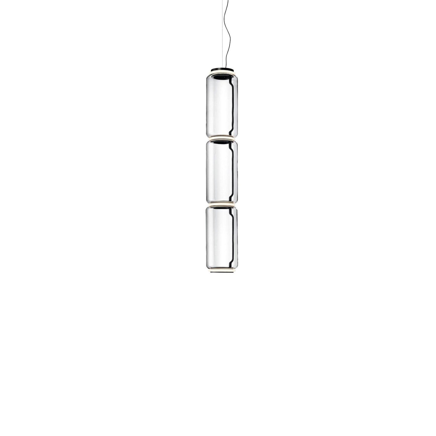 Cylindrical LED Pendant Light Dia 7.1″ x H 37.8″ / Dia 18cm x H 96cm / Warm Light 1001 Pendant light