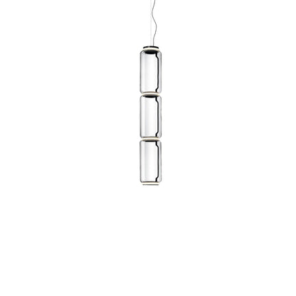 Cylindrical LED Pendant Light Dia 7.1″ x H 37.8″ / Dia 18cm x H 96cm / Warm Light 1001 Pendant light