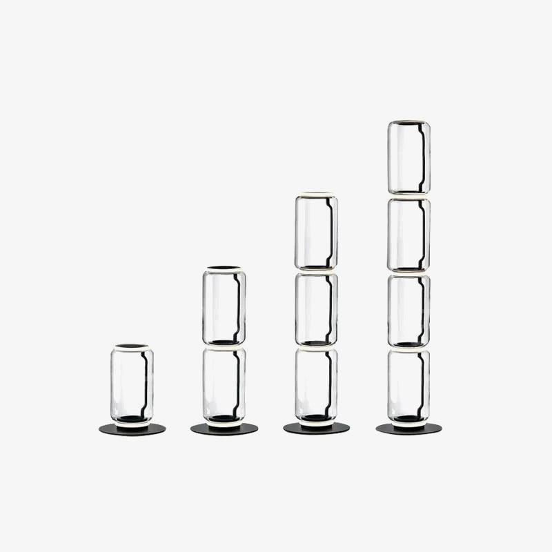 Bamboo Glass Floor Lamp Floor lamp