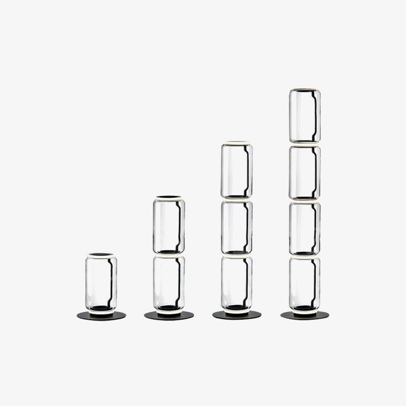 Bamboo Glass Floor Lamp Floor lamp