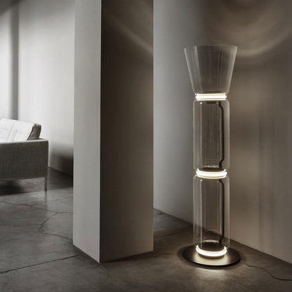 Bamboo Glass Floor Lamp Floor lamp