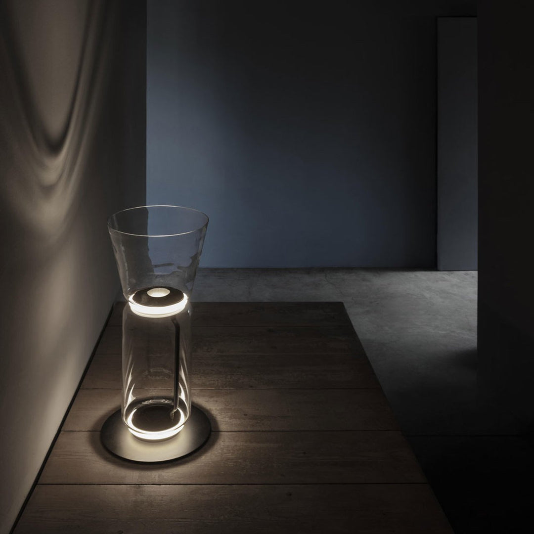 Bamboo Glass Floor Lamp Floor lamp