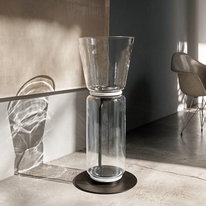 Bamboo Glass Floor Lamp Floor lamp
