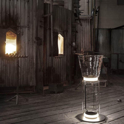 Bamboo Glass Floor Lamp Floor lamp