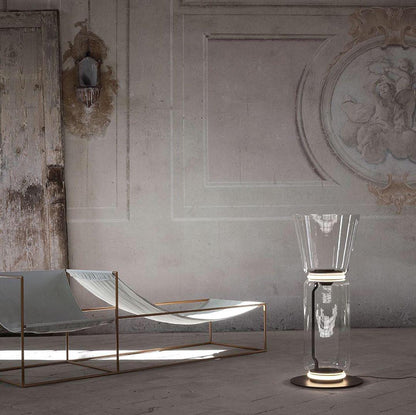 Bamboo Glass Floor Lamp Floor lamp