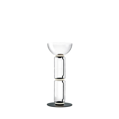 Bamboo Glass Floor Lamp ? 15.7″ x H 34.2″ / Dia 40cm x H 87cm / Clear + Black / US Plug Floor lamp