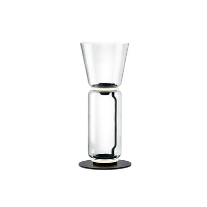 Bamboo Glass Floor Lamp ? 11″ x H 22.4″ / Dia 28cm x H 57cm / Clear + Black / US Plug Floor lamp