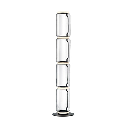 Bamboo Glass Floor Lamp ? 13.8″ x H 50.7″ / Dia 35cm x H 129cm / Clear + Black / US Plug Floor lamp