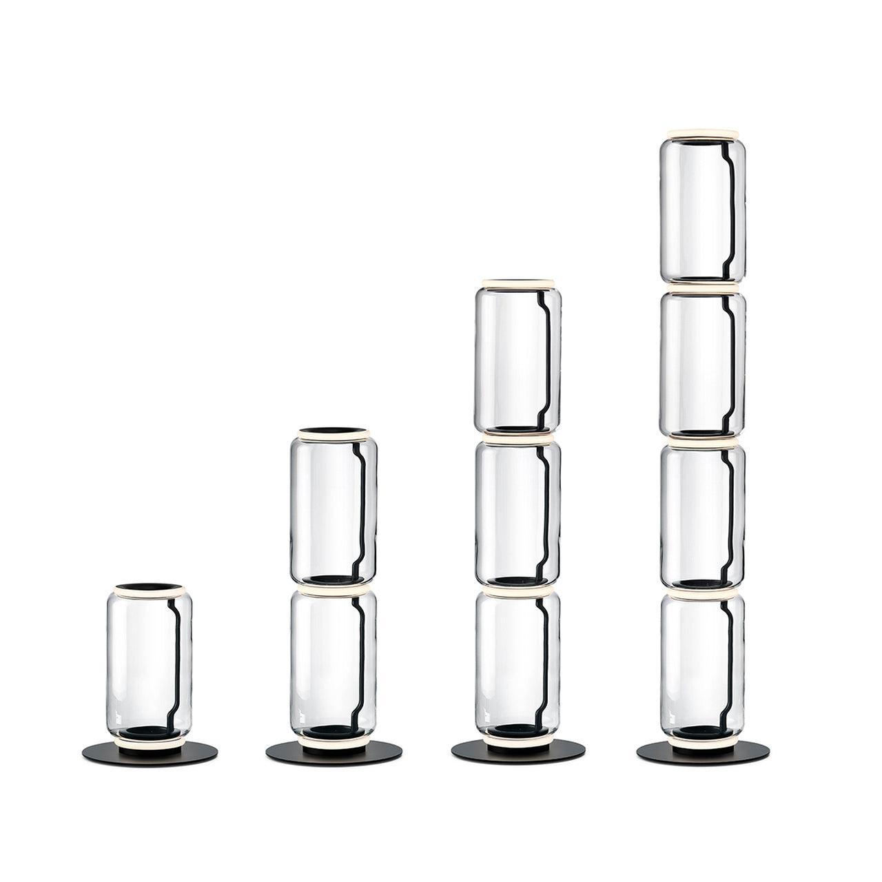 Bamboo Glass Floor Lamp Floor lamp