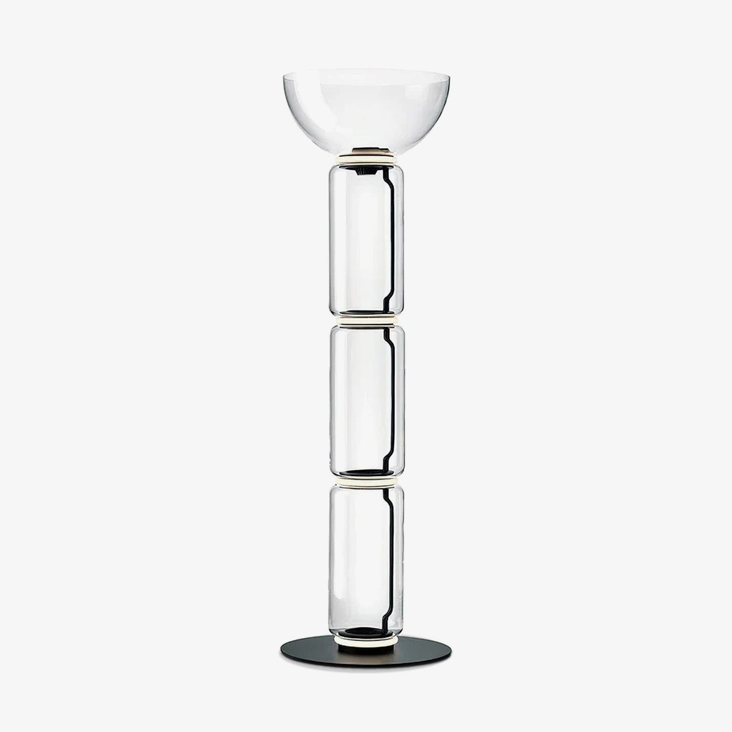 Bamboo Glass Floor Lamp Floor lamp