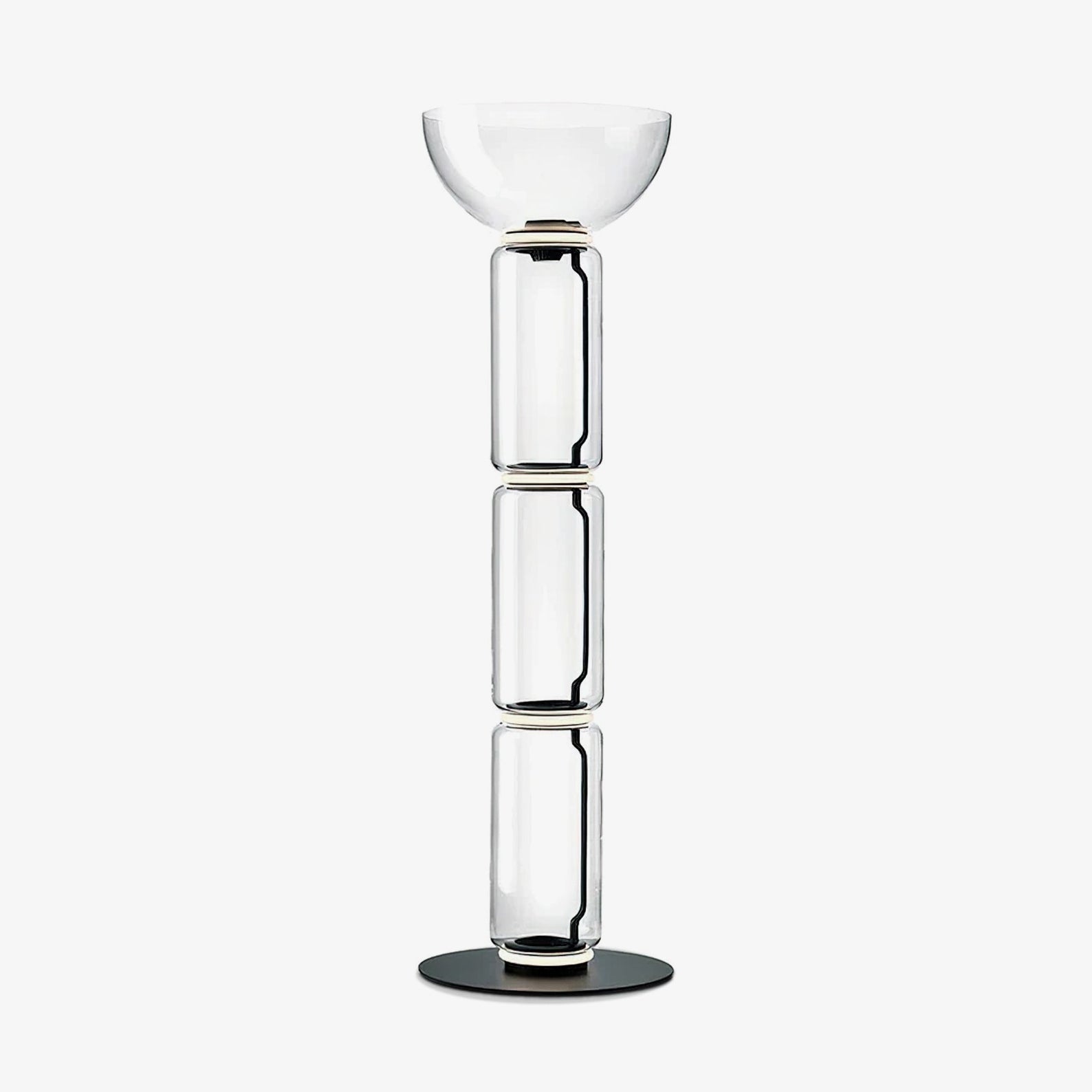 Bamboo Glass Floor Lamp Floor lamp