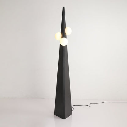Noir Roy Floor Lamp Dia 11″ x H 63.8″ / Dia 28cm x H 162cm / Iron & Black / US Plug Floor lamp