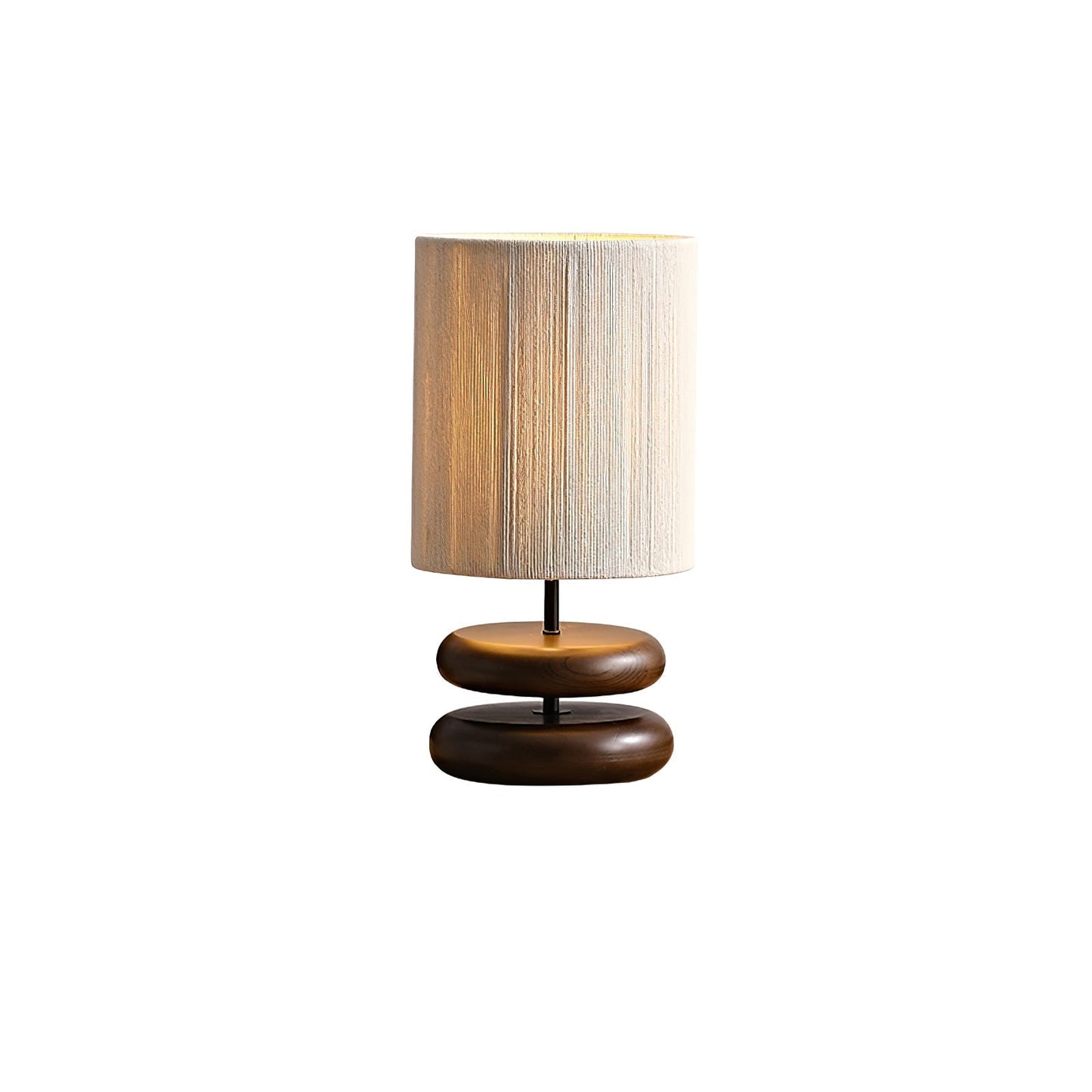 Nora Wood Table Lamp Dia 8.7″ x H 15.7″ / Walnut Color / US Plug Table lamp