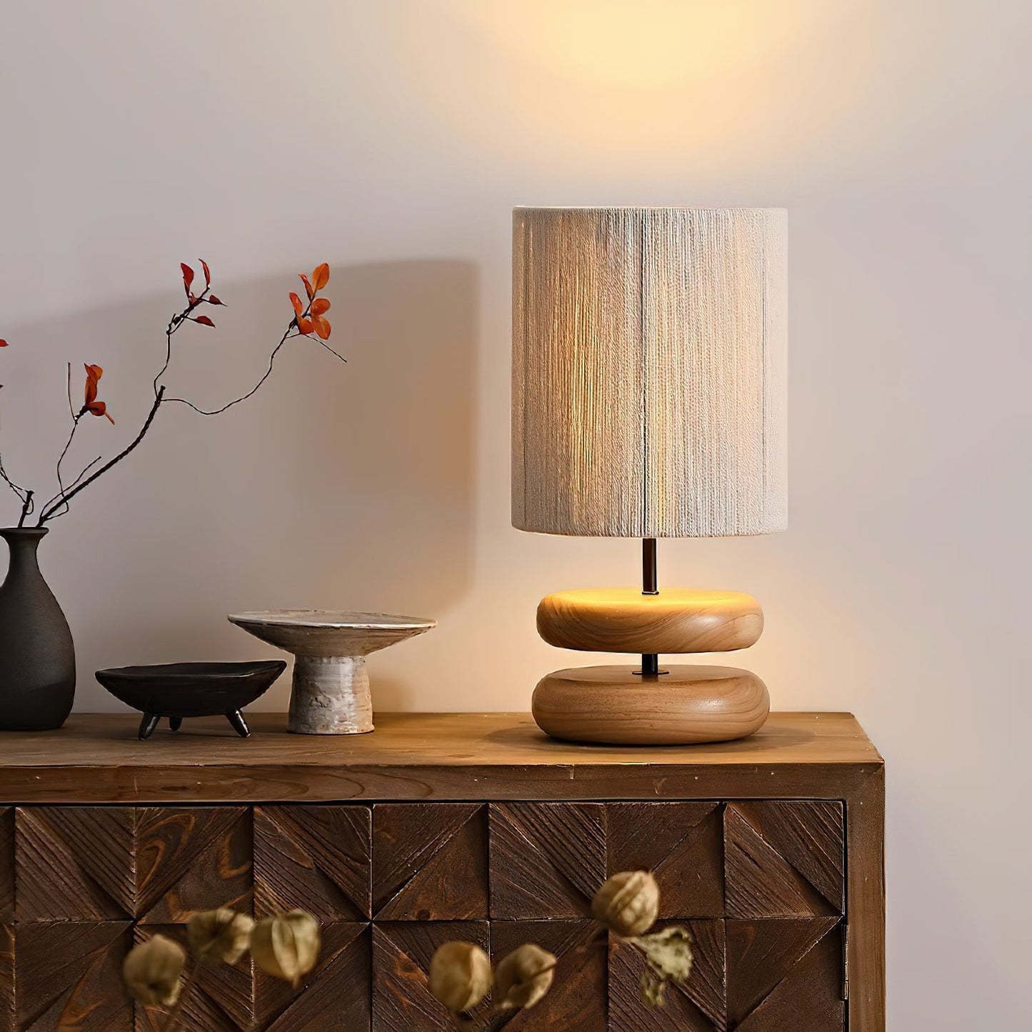 Nora Wood Table Lamp Table lamp