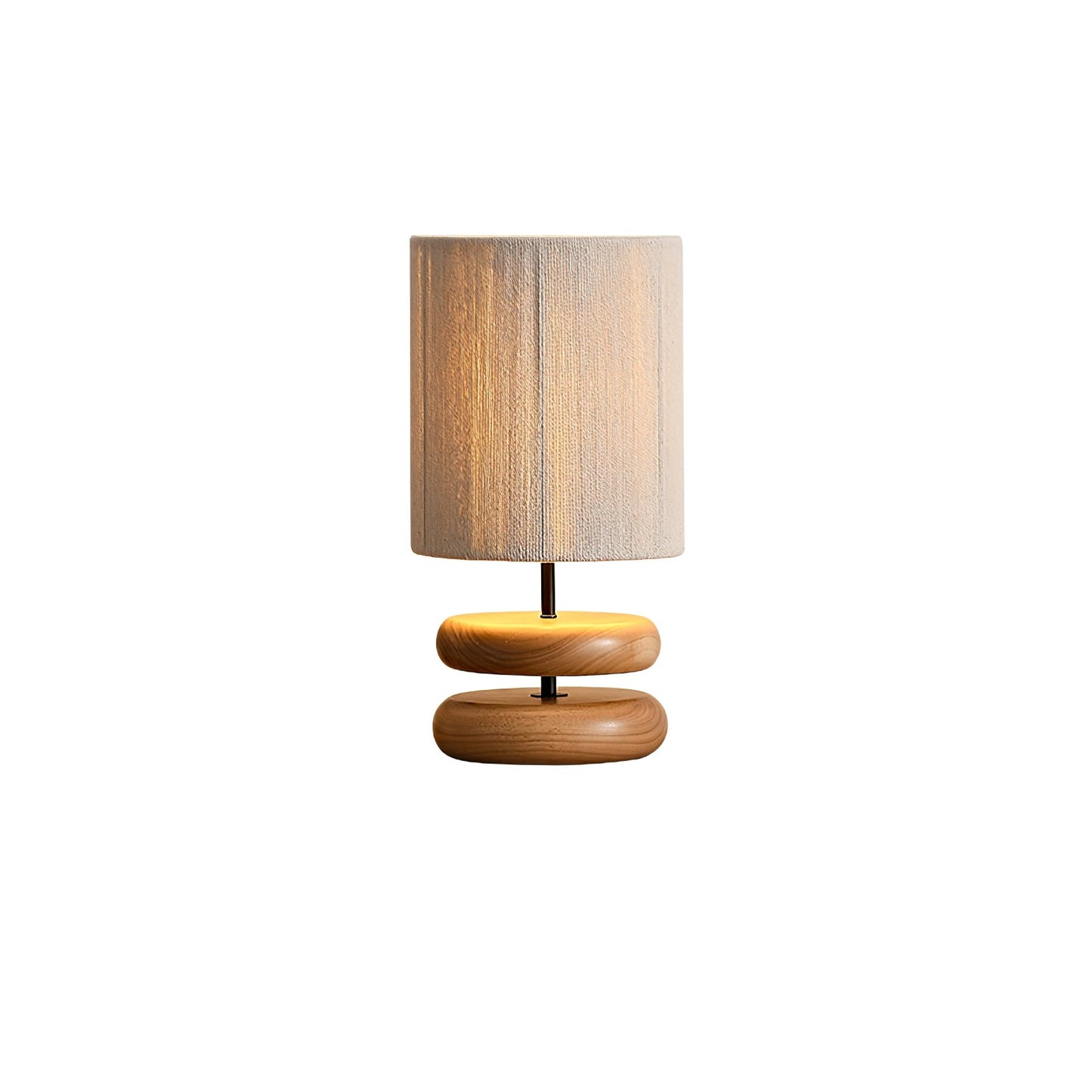 Nora Wood Table Lamp Dia 8.7″ x H 15.7″ / Wood color / US Plug Table lamp