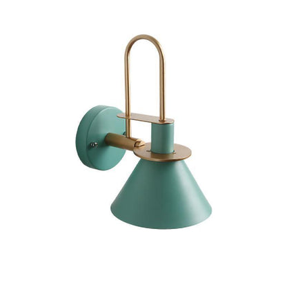 Nordic Metal Wall Sconce Dia 9.4″ x H 12.2″ / Dia 24cm x H 31cm / Green Wall lamp