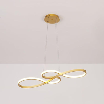 Note Pendant Lamp L 29.1″ x H 9.4″ / L 74cm x H 24cm / Gold / Warm Light Pendant light