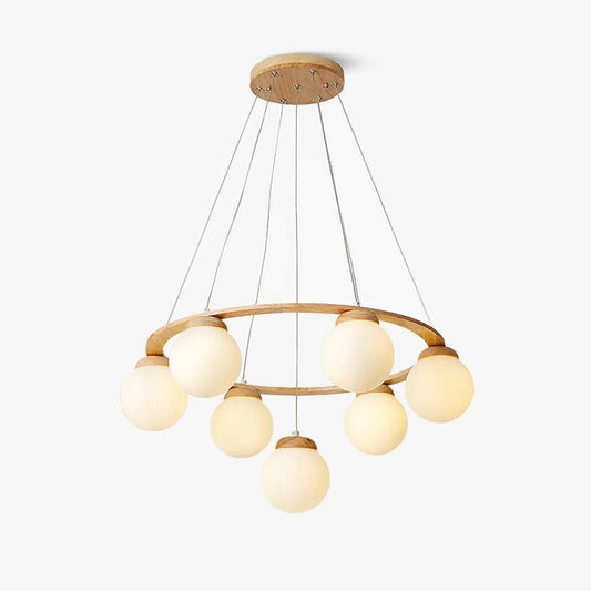 Nuura Miira Wood Chandelier Chandelier