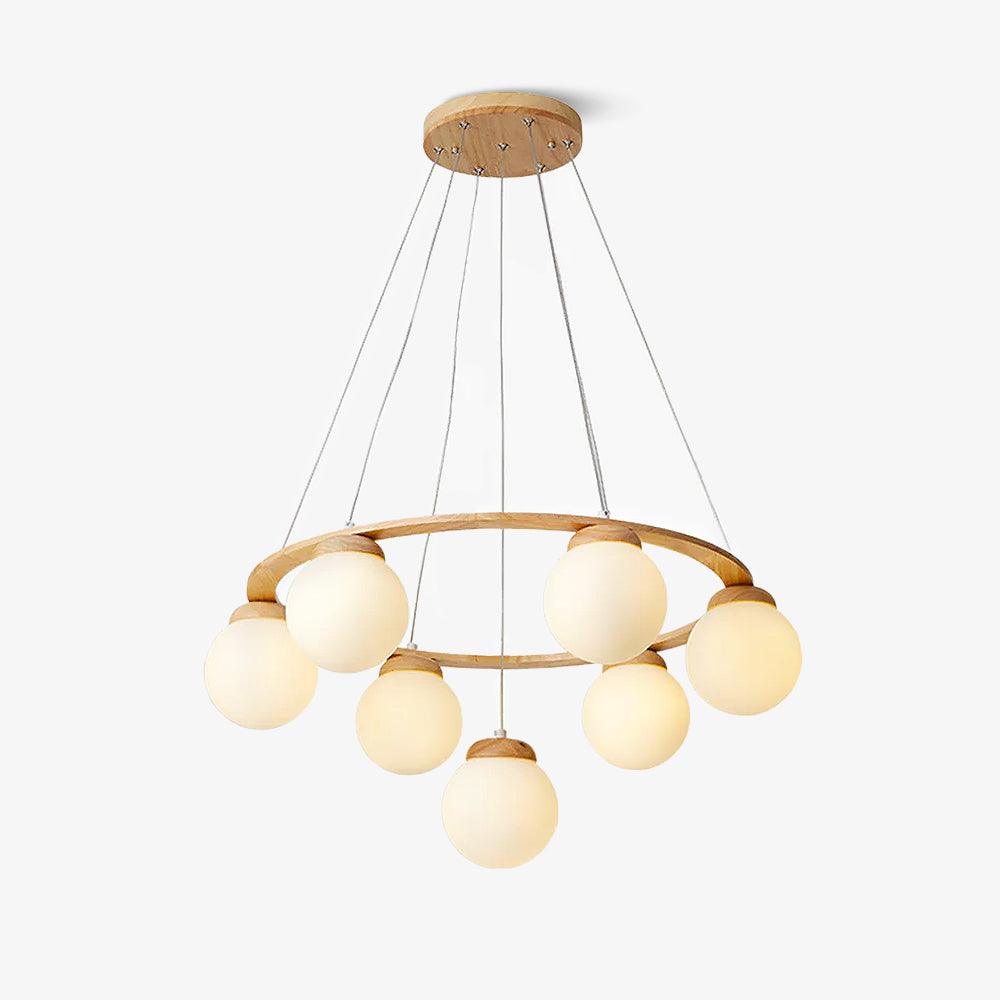 Nuura Miira Wood Chandelier Chandelier