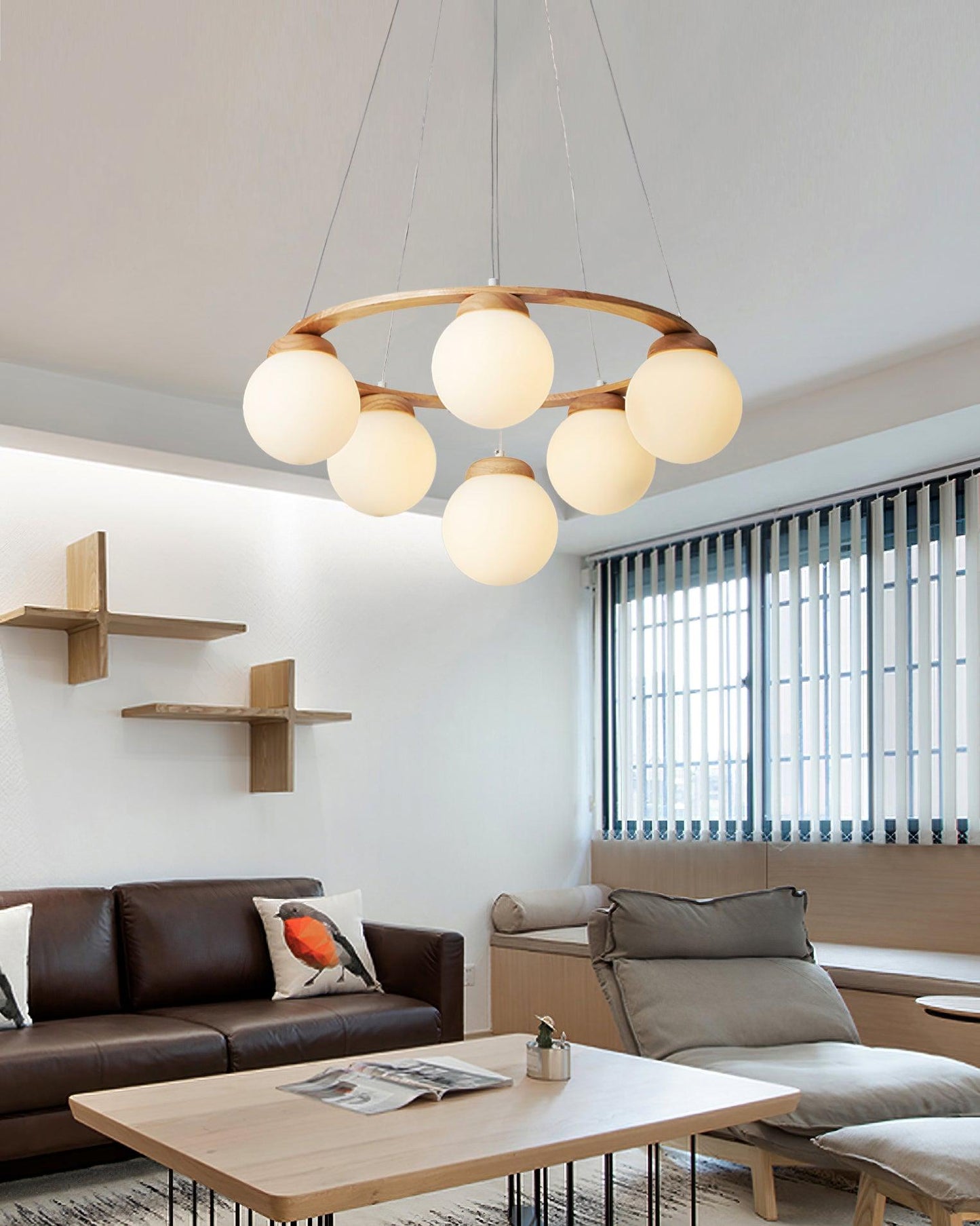 Miira Wood Chandelier Chandelier