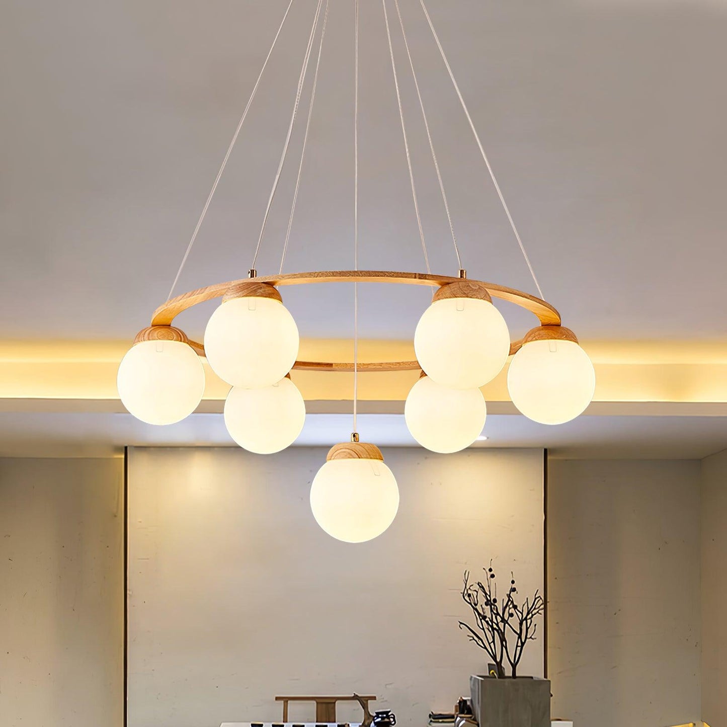 Miira Wood Chandelier Chandelier