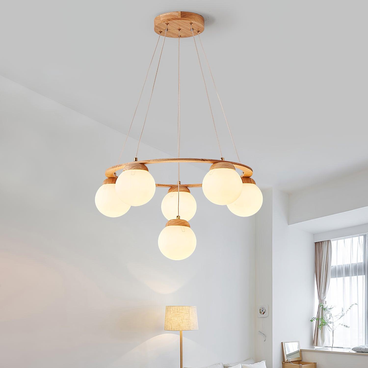 Miira Wood Chandelier Chandelier