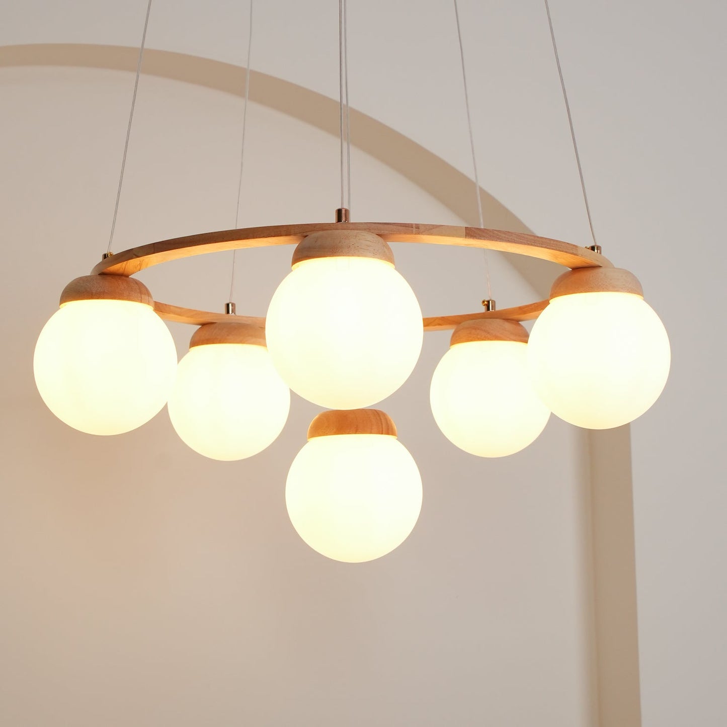 Miira Wood Chandelier Chandelier