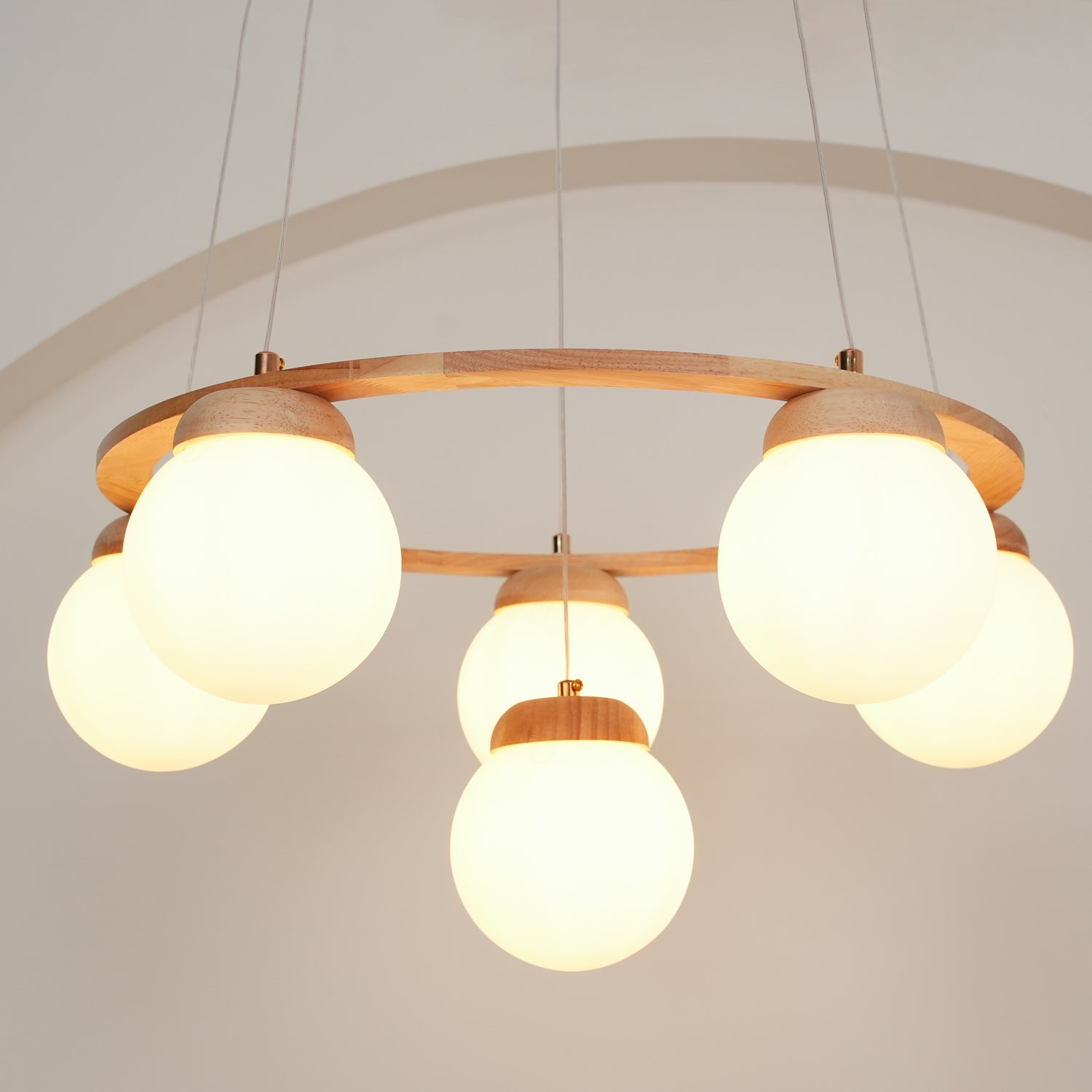 Miira Wood Chandelier Chandelier