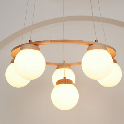 Miira Wood Chandelier Chandelier