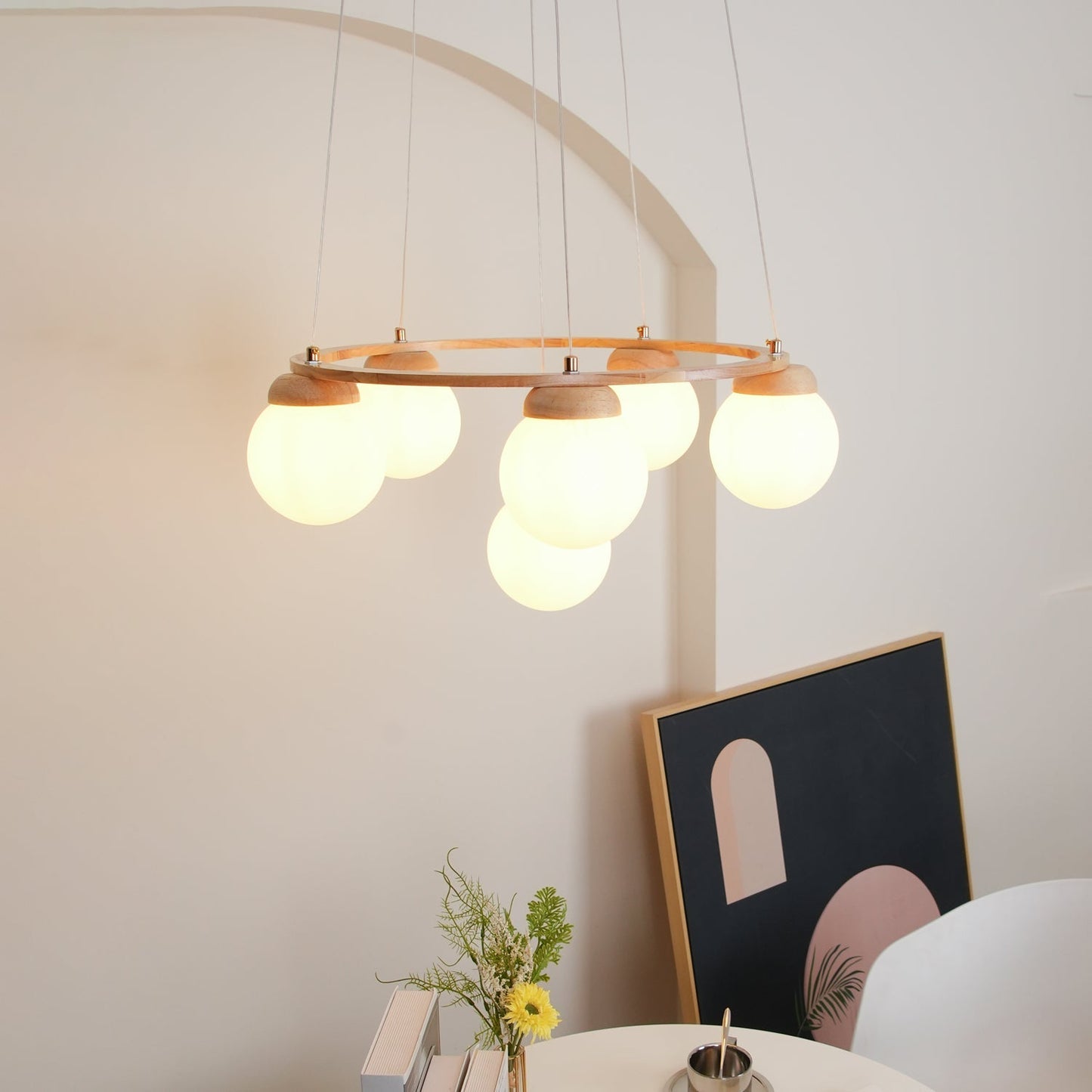 Miira Wood Chandelier Chandelier