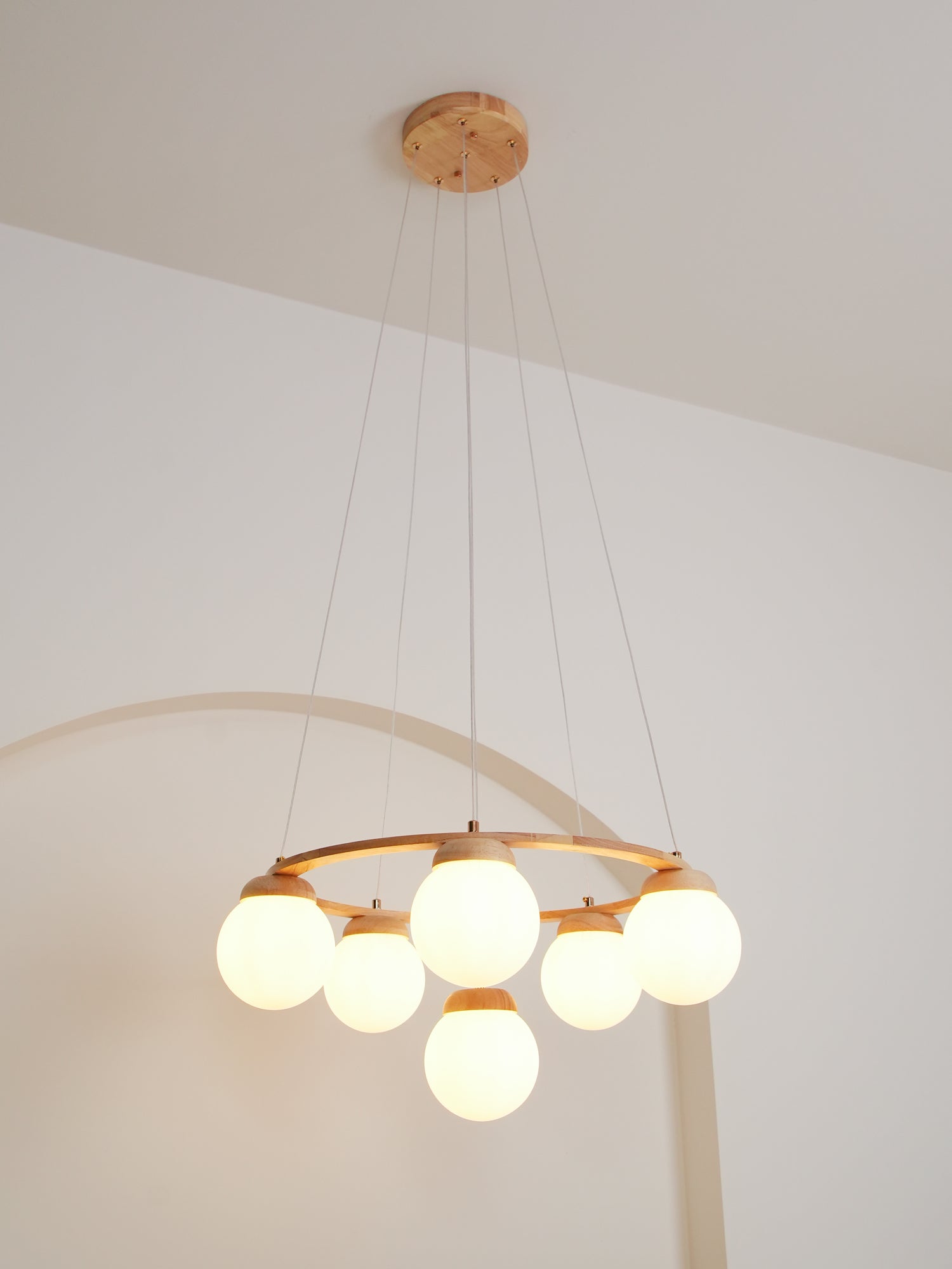 Miira Wood Chandelier Chandelier
