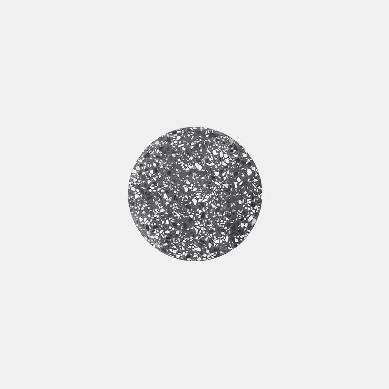 Terrazzo Wall Lamp ? 7″ x H 1.7″ / Dia 18cm x H 4.3cm / Black / Warm Light Wall lamp
